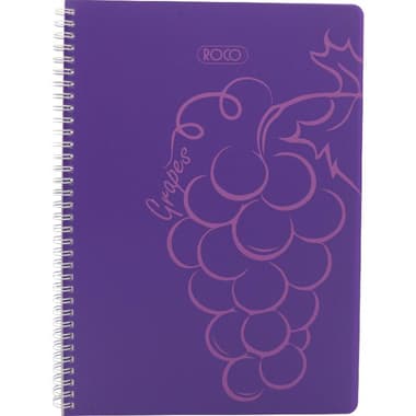 Roco Notebook
Grapes Scent, A5, 80 Sheets, Single Ruled (Arabic), Purple