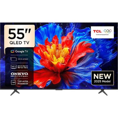 تي سي ال 55 بوصة تلفزيون ذكي
دقة 4 كيه كيو ليد, 120 Hz, اسود, 55P8K
