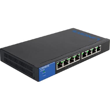 لينكسيس سويتش شبكات
8 منفذ (LAN), (GbE) 8 منفذ,
