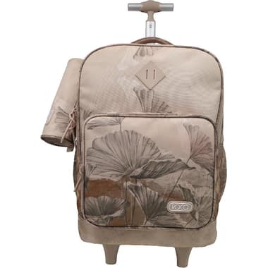 Roco Flowers Trolley Bag with Accessory
for 15.6" (Device), Brown