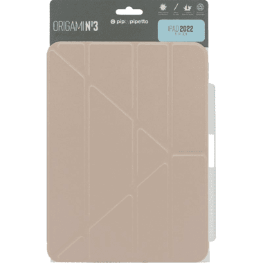 PIPETTO Origami Pencil Folio Tablet Case
for iPad A16/iPad 10.9 10th Gen, Metallic Pink