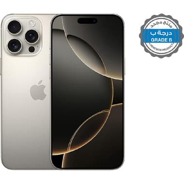 Renewed Grade B Apple iPhone 16 Pro Max
256 GB, Natural Titanium, 5G