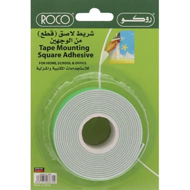 روكو رول لاصق من الوجهين
24 mm X 2 m, ابيض