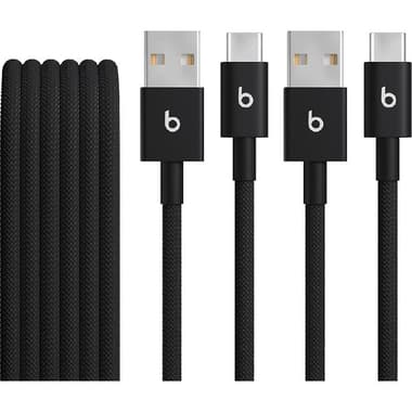Beats Woven 2-Pack USB-A to USB-C Sync & Charge Cable
1.50 m ( 4.92 ft ), Bolt Black