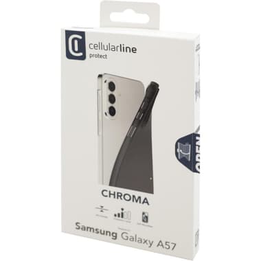 Cellularline Chroma Back Cover Mobile Case
for Samsung Galaxy A57 5G, Black