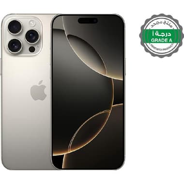 Renewed Grade A Apple iPhone 16 Pro Max
512 GB, Natural Titanium, 5G