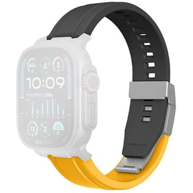 Amazing Thing Titan Chrono Wrist Strap
for Watch Ultra 3/Watch Ultra 2/Watch Series 11 46/Watch Series 10 46, 304 Premium Stainless Steel, Black/Yellow