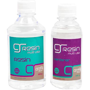Graffiti Resin Graffiti + Clear Casting Epoxy - Resin/Hardener
Zero VOC, Clear Gloss, 19.50 oz ( 554.05 ml ),