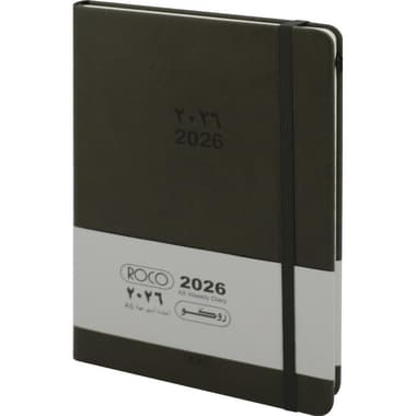 Roco 2026 Weekly Diary
Gregorian/Hijri Weekly, Grey, A5