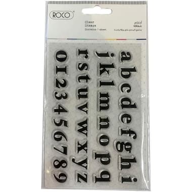 Roco Layering Stamp
Alphabet Small Letters 2, Clear