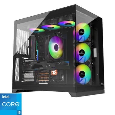 INFINIARC Cube Pro Gaming CPU
Intel Core i5-14400F (14th Gen), 32 GB RAM, NVIDIA GeForce RTX 5060 (8 GB), 1 TB SSD