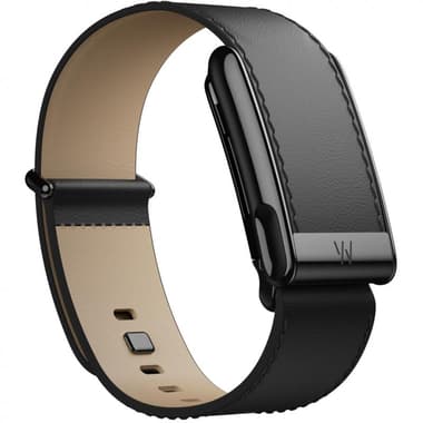 Whoop MG LeatherLuxe Straight Wrist Strap
for WHOOP One/Peak/Life, Genuine Italian Leather, Small Band Size, Black/Cream/Black Titanium