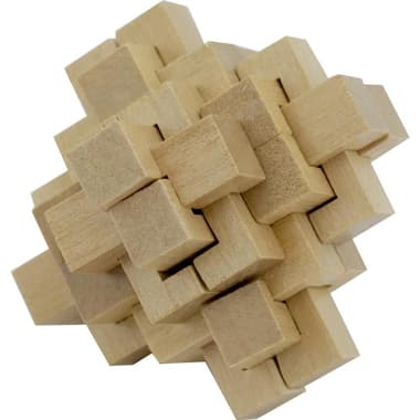3D Wooden
"X" 3 Lock Brain Teaser Puzzle, 6 Years and Above