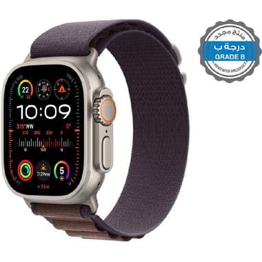 Renewed Grade B Apple Watch Ultra 2
GPS + Cellular, eSIM Supported, Natural Titanium Case/Indigo Alpine Loop - Large