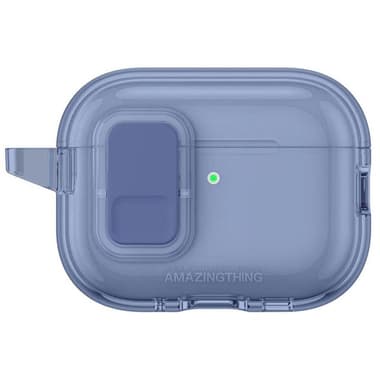 Amazing Thing MINIMAL Earbuds Case
for Apple AirPods Pro 3, Clear/Blue