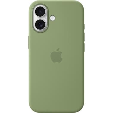 Apple Silicone Back Cover Mobile Case with MagSafe
for iPhone 17, Light Moss