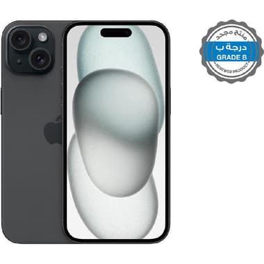 Renewed Grade B Apple iPhone 15
128 GB, Black, 5G