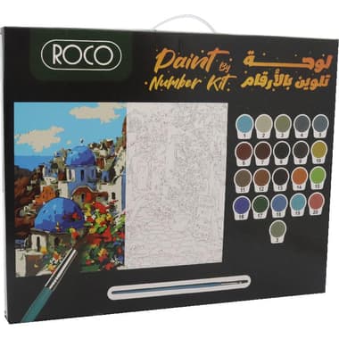 Roco Scenery with Wooden Frame Paint-by-Number
21 Paint Pot + 3 Brush + Canvas Pattern