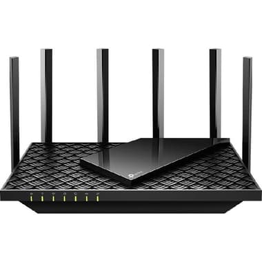 TP-Link ARCHER AX73 Wireless Router
Wi-Fi 6 (802.11ax), Dual Band (2.4 GHz/5 GHz), up to 200+ Devices, 4 Port (LAN)/Single Port (WAN), 4 Port (GbE-LAN)/Single Port (GbE-WAN)