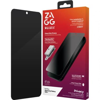 Zagg Invisible Shield Glass Elite Privacy Smartphone Screen Protector
for Samsung Galaxy S26+/Galaxy S26 Edge, Made with Recycled Glass