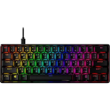 HyperX Alloy Origins 60 Mechanical Switch RGB (English/Arabic Layout) Gaming Keyboard
Wired, for PC/macOS/Xbox One/Xbox Series X/Xbox Series S/PlayStation 4/PlayStation 5, Black
