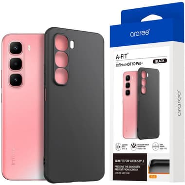 Araree A-Fit Back Cover Mobile Case
for Infinix HOT 60 Pro+, Black