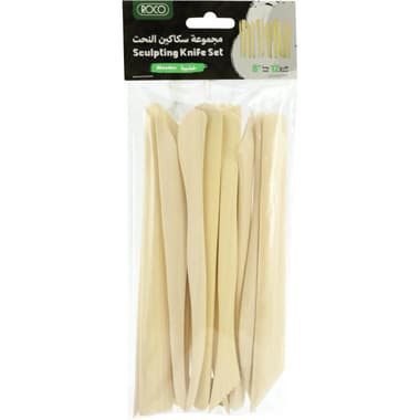 Roco Sculpture Knife Set Clay Tool
8 Inches, Brown