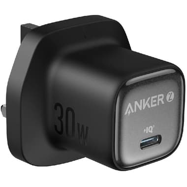 Anker Charger 30W GaN
USB PD (Power Delivery), 30 Watts, Single USB-C, Black