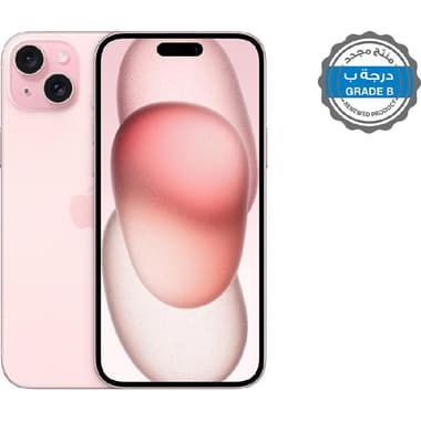 منتج مجدد درجة ب ابل آيفون 15 بلس
256 جيجابايت, وردي, الجيل الخامس