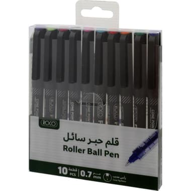 روكو قلم جاف
ألوان متنوعة, 0.7 MM, اقلام مخروطية, 10 أقلام