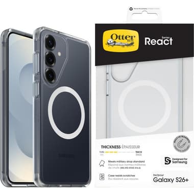 OtterBox React Magnetic Back Cover Mobile Case with MagSafe
for Samsung Galaxy S26+, Clear