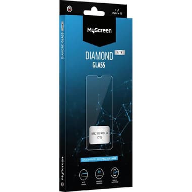 MyScreenPROTECTOR DIAMOND GLASS edge Lite Smartphone Screen Protector
for Motorola moto g15, Full Glue, Black