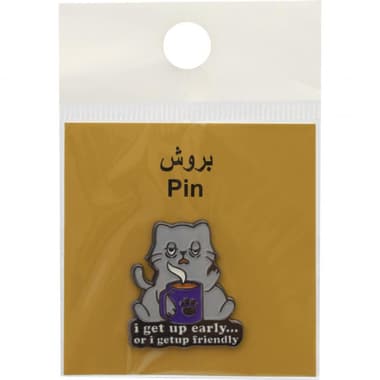 3D Cat with Coffee - Pin Souvenir
Assorted Color