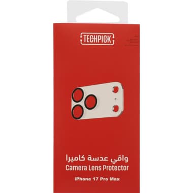 تيكبيك حماية عدسة الكاميرا (اطار كامل) ملحقات كاميرا الهاتف الذكي
برو ماكس 17 متوافق مع آيفون,