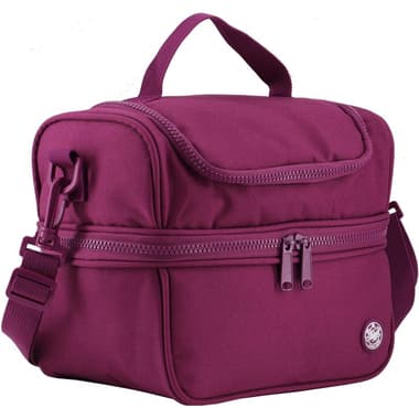 Atrium Big Zipper Lunch Bag
Solid, Burgundy