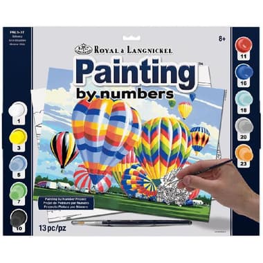 ROYAL & LANGNICKEL Ballooning Paint-by-Number
Assorted Color, 10 Paint Pots, Brush, Board, Pattern