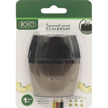 Roco Pocket Sharpener
2 Holes, Black