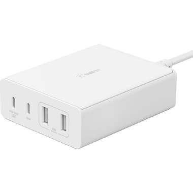 Belkin BoostCharge Pro 4-Port GaN Charger 108W
Fast Battery Charging, 108W, 4 USB (2X USB/2X USB-C), White