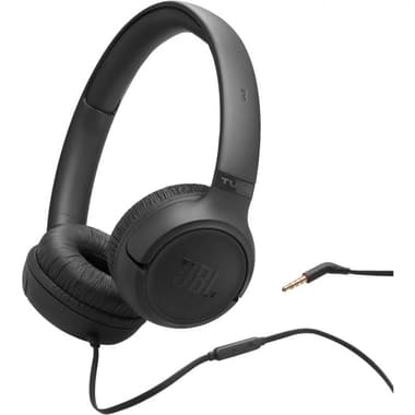 JBL Tune 530 On-Ear Headphones
Wired, Built-in Microphone, Black