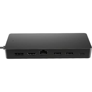 HP Multi-port Station
USB-C, 7 Port (2X USB-A 3.2/2X USB-C/HDMI/DisplayPort/RJ-45), Black
