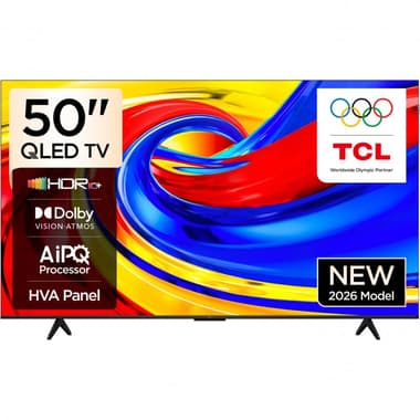 تي سي ال 50 بوصة تلفزيون ذكي
دقة 4 كيه كيو ليد, 60 Hz, اسود, P7L