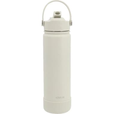 Atrium Water Bottle
Double Wall Vacuum with 3 Kinds of Caps, Cold, 650.00 ml ( 1.14 pt ), White