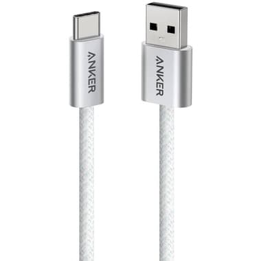 انكر زولو USB-A الى USB-C سلك شحن ونقل بيانات
91.44 سم, 3 قدم, ابيض