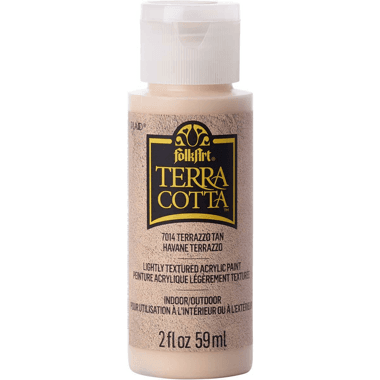 Plaid Terra Cotta Finish Acrylic Paint
Terrazzo Tan, 2.00 oz ( 56.83 ml )