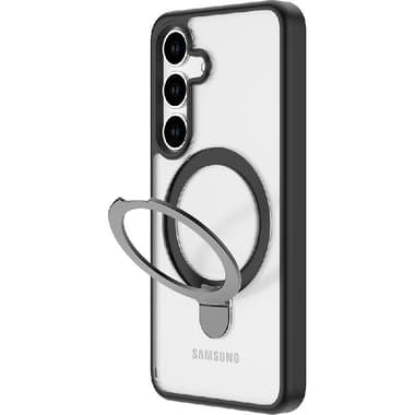 Raptic Air Stand Magsafe Back Cover Mobile Case with MagSafe
for Samsung Galaxy S25, Clear/Black