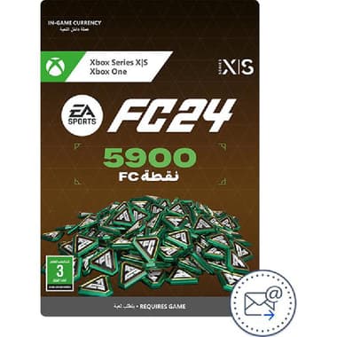 Electronic Arts FC 24 5900 Points Game Payment and Recharge Card (Delivery by eMail)
Digital Code (Regional)