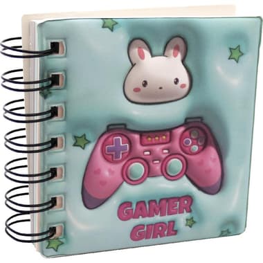 Roco Notebook
Game Girl, 9.5 X 10 cm, 96 Sheets, Single Ruled (Colored Pages), Blue