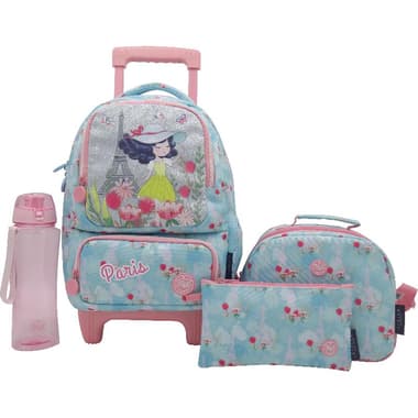 اتريوم باريس مجموعة قيمة كلاسيكية 4 في 1 حقيبة بعجلات مع ملحقات
ازرق