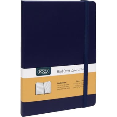 Roco Notebook
Embossed, Elastic Band, 14 X 20 cm, 160 Pages (80 Sheets), Lined, Navy Blue