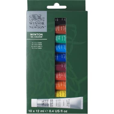Winsor & Newton Winton Basic Oil Color Set
10 Colors 12.00 ml ( .42 oz )